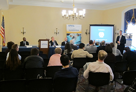 Dr. Steinberg speaks during the briefing