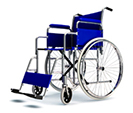 blue wheelchair