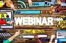 Colorful webinar concept image